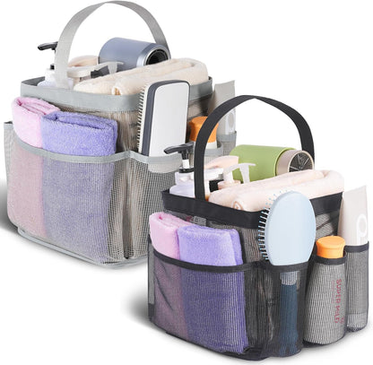 Mesh Shower Caddy Portable for College Dorm Room Essentials, Shower Caddy Dorm with 9-Pocket Large Capacity for Beach, Swimming, Gym, Camping, Travel Essentials