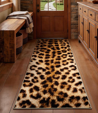 Cowhide 4X6 Area Rug, Brown Cow Rugs for Living Room, Soft Low-Pile Washable Rug, Western Rustic Faux Animal Print Rugs for Bedroom, Dining Room