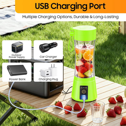 Portable Blender Personal Size Blender - Shakes and Smoothies, Cordless & USB Rechargeable, Lightweight with Bpa-Free Cup Suit in Picnic/Sports/Office
