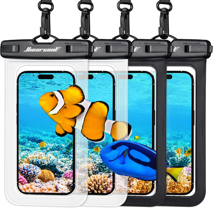 Universal Waterproof Phone Pouch, Dry Bag Compatible for Iphone 17 16 15 14 13 Pro Max XS plus Samsung Galaxy S22 Cellphone up to 8.9", IPX8 Water Proof Cell Phone Case for Beach-2Pack