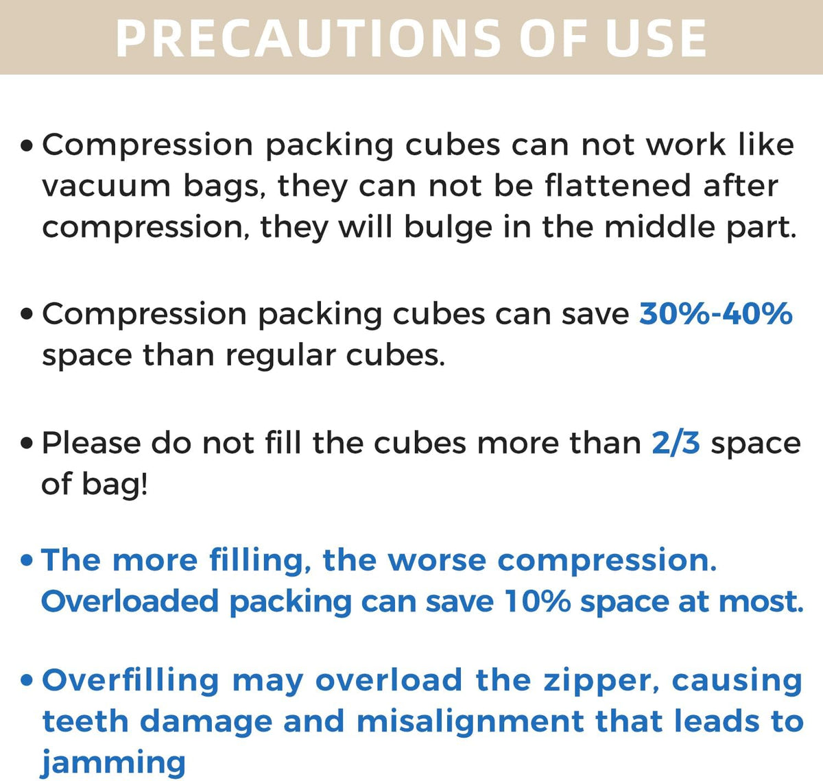4 Set/6 Set/8 Set Compression Packing Cubes Travel Accessories Expandable Packing Organizers (Half Mesh, 6-Black)